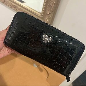 Brighton Bellissimo Heart Zip Wallet with strap, brand new with tags